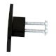 Black Rectangle Stainless Steel Big Cabinet Knobs